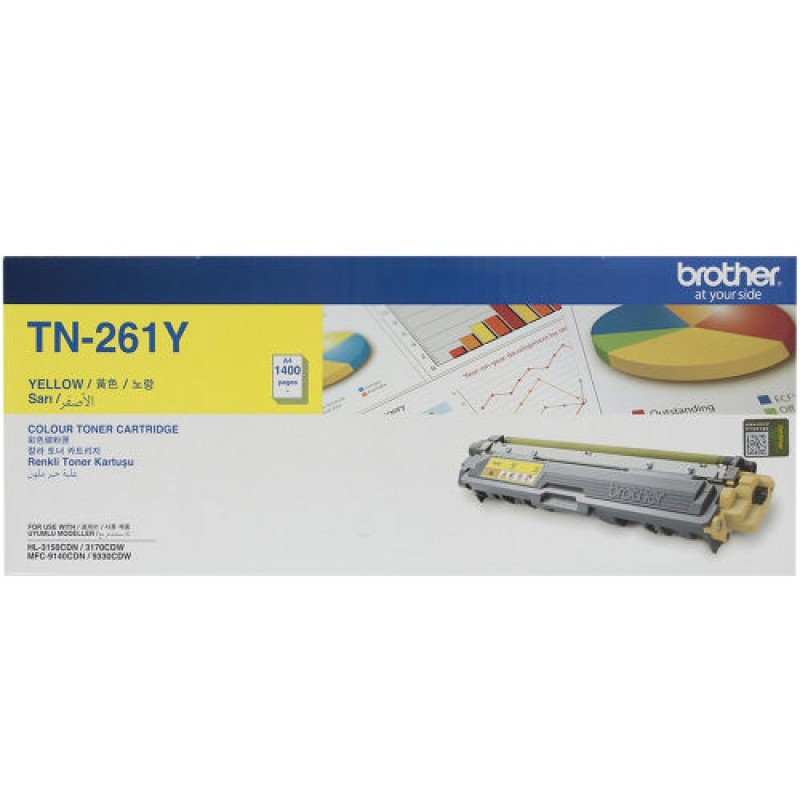 Brother TN-261Y Sarı Orjinal Toner - HL-3150CDN T9366 Brother TN-261Y Sarı Orjinal Toner - HL-3150CDN T9366