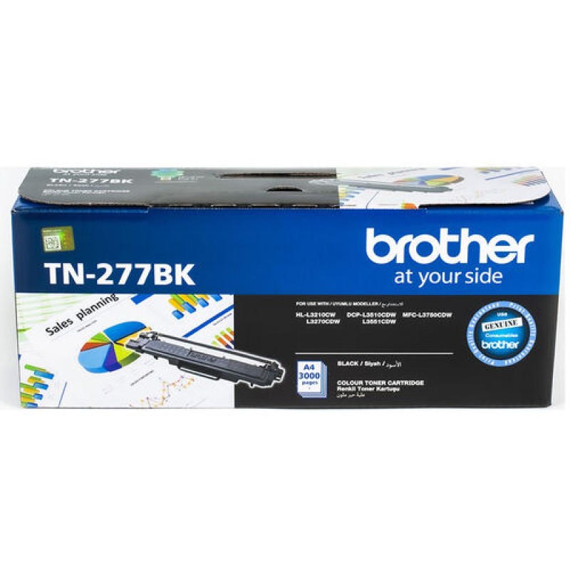Brother TN-277BK Siyah Orjinal Toner Yüksek Kapasiteli - DCP-L3510 T15204 Brother TN-277BK Siyah Orjinal Toner Yüksek Kapasiteli - DCP-L3510 T15204