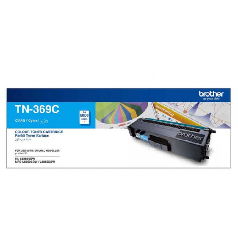 Brother TN-369C Mavi Orjinal Toner Yüksek Kapasiteli - DCP-L8450 T15206 Brother TN-369C Mavi Orjinal Toner Yüksek Kapasiteli - DCP-L8450 T15206