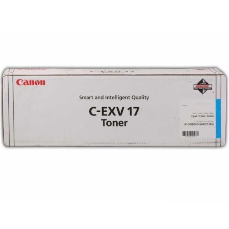 Canon C-EXV17 0261B002 Mavi Orjinal Toner - IR-C4080 / IR-C4580 T11037 Canon C-EXV17 0261B002 Mavi Orjinal Toner - IR-C4080 / IR-C4580 T11037
