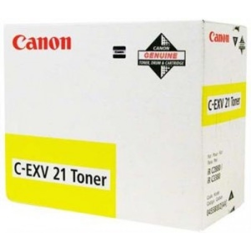 Canon C-EXV21Y 0455B002 Sarı Orjinal Toner - IRC-2380 / IRC-2880 T4849 Canon C-EXV21Y 0455B002 Sarı Orjinal Toner - IRC-2380 / IRC-2880 T4849