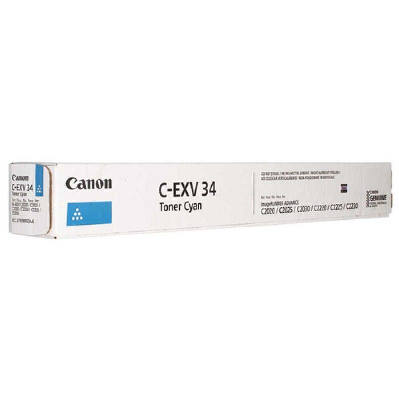 Canon C-EXV34C 3783B002AA Mavi Orjinal Toner - IR-C2020 / IR-C2030 T5164 Canon C-EXV34C 3783B002AA Mavi Orjinal Toner - IR-C2020 / IR-C2030 T5164