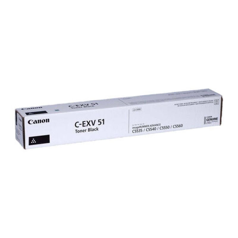 Canon C-EXV51 0481C002 Siyah Orjinal Toner - IR-C5535i / IR-C5540i T13337 Canon C-EXV51 0481C002 Siyah Orjinal Toner - IR-C5535i / IR-C5540i T13337