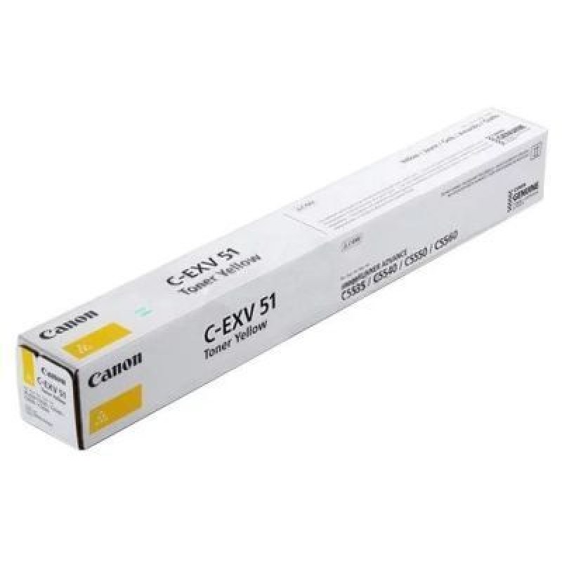 Canon C-EXV51 0484C002 Sarı Orjinal Toner - IR-C5535i / IR-C5540i T12269 Canon C-EXV51 0484C002 Sarı Orjinal Toner - IR-C5535i / IR-C5540i T12269