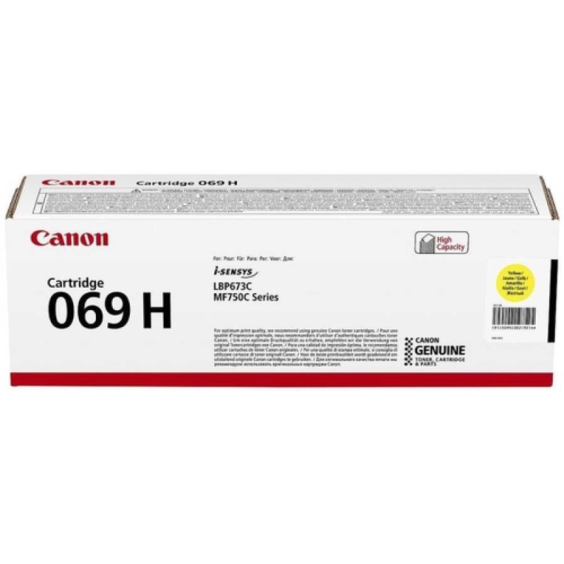 Canon CRG-069H 5095C002 Sarı Orjinal Toner - LBP673Cdw Canon CRG-069H 5095C002 Sarı Orjinal Toner - LBP673Cdw