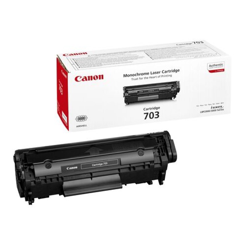 Canon CRG-703 7616A005 Orjinal Toner - LBP2900 / LBP3000 T4001 Canon CRG-703 7616A005 Orjinal Toner - LBP2900 / LBP3000 T4001