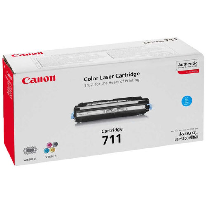 Canon CRG-711C 1659B002 Mavi Orjinal Toner - LBP5300 T4616 Canon CRG-711C 1659B002 Mavi Orjinal Toner - LBP5300 T4616