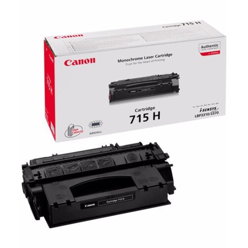 Canon CRG-715H 1976B002 Siyah Orjinal Toner - LBP3310 / LBP3370 T4894 Canon CRG-715H 1976B002 Siyah Orjinal Toner - LBP3310 / LBP3370 T4894