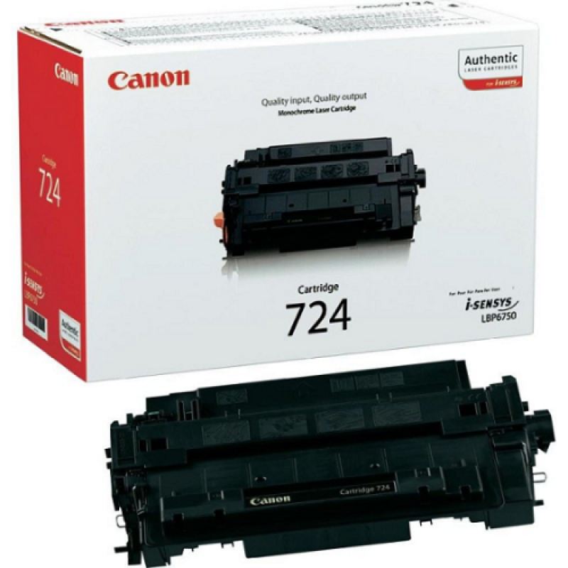 Canon CRG-724 3481B002 Siyah Orjinal Toner - LBP6750 T6910 Canon CRG-724 3481B002 Siyah Orjinal Toner - LBP6750 T6910