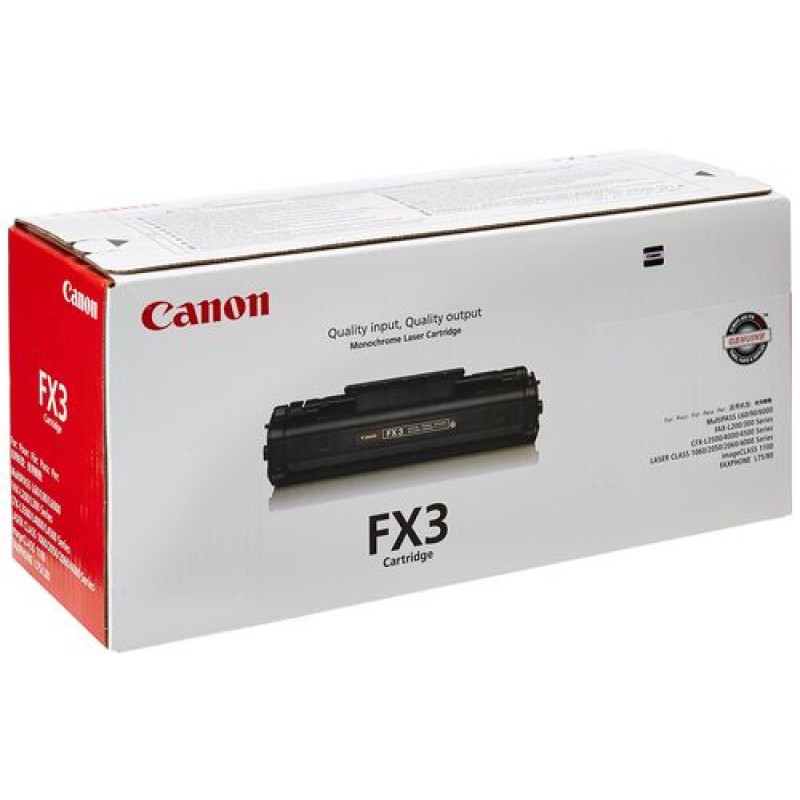 Canon FX-3 1557A003 Siyah Orjinal Toner - L300 / L350 T5567 Canon FX-3 1557A003 Siyah Orjinal Toner - L300 / L350 T5567