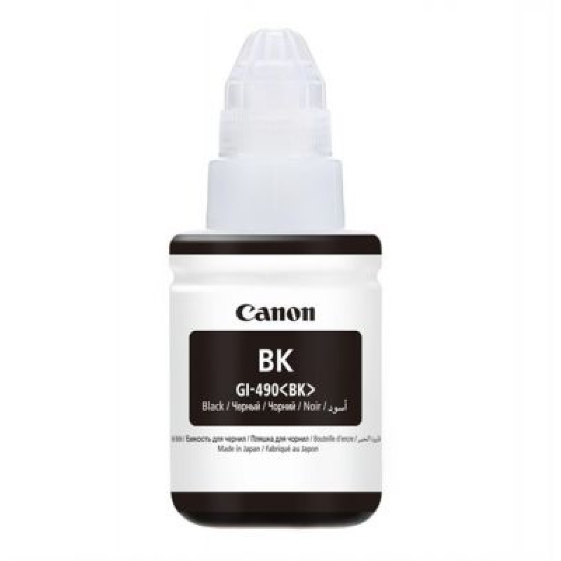 Canon GI-490BK 0663C001 Siyah Orjinal Mürekkep - G1400 / G2400 T1557 Canon GI-490BK 0663C001 Siyah Orjinal Mürekkep - G1400 / G2400 T1557