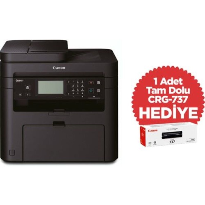Canon MF237W 1418C113 Çok Fonksiyonlu Lazer Yazıcı Fotokopi + Tarayıcı + Faks + Airprint Wi-Fi + 1 Tonerli T15847 Canon MF237W 1418C113 Çok Fonksiyonlu Lazer Yazıcı Fotokopi + Tarayıcı + Faks + Airprint Wi-Fi + 1 Tonerli T15847