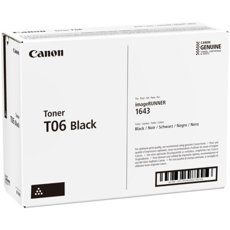 Canon T06 3526C002 Siyah Orjinal Toner - 1643 / 1643IF T12646 Canon T06 3526C002 Siyah Orjinal Toner - 1643 / 1643IF T12646