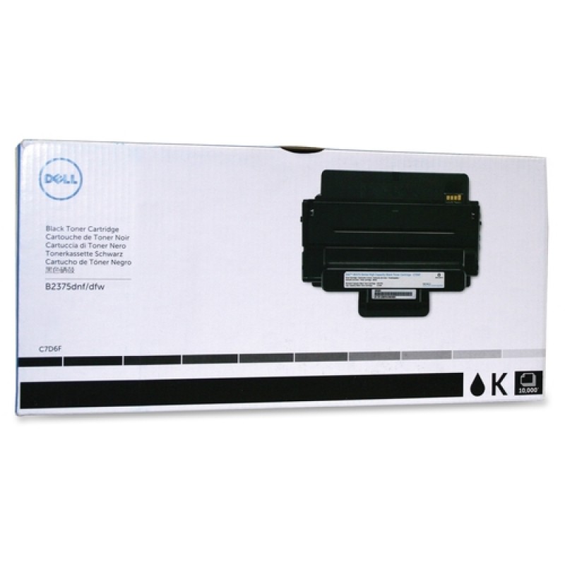 Dell C7D6F Siyah Orjinal Toner Yüksek Kapasite - B2375DNF / B237DFW T17444 Dell C7D6F Siyah Orjinal Toner Yüksek Kapasite - B2375DNF / B237DFW T17444