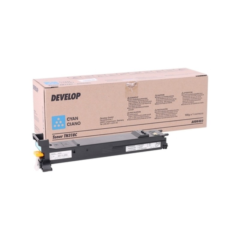 Develop TN318C A0DK4D3 Mavi Orjinal Toner - Ineo + 20 / Ineo + 20 P Develop TN318C A0DK4D3 Mavi Orjinal Toner - Ineo + 20 / Ineo + 20 P