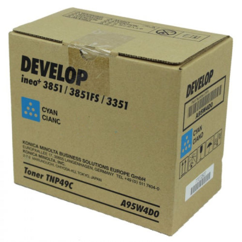 Develop TNP-49C Mavi Orjinal Toner - Ineo +3851 / +3851FS T9614 Develop TNP-49C Mavi Orjinal Toner - Ineo +3851 / +3851FS T9614
