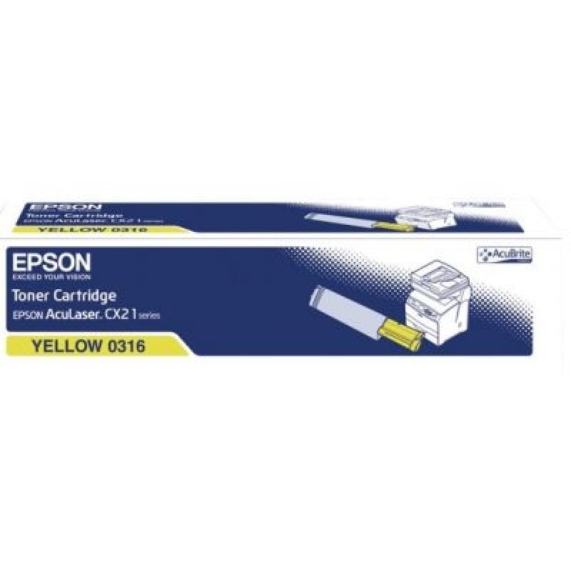 Epson C13S050316 Sarı Orjinal Toner - CX21 T5143 Epson C13S050316 Sarı Orjinal Toner - CX21 T5143