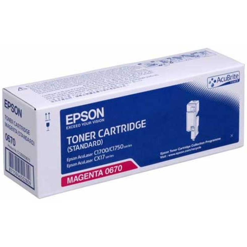 Epson C13S050670 Kırmızı Orjinal Toner Standart Kapasite - CX17 / C1700 T6628