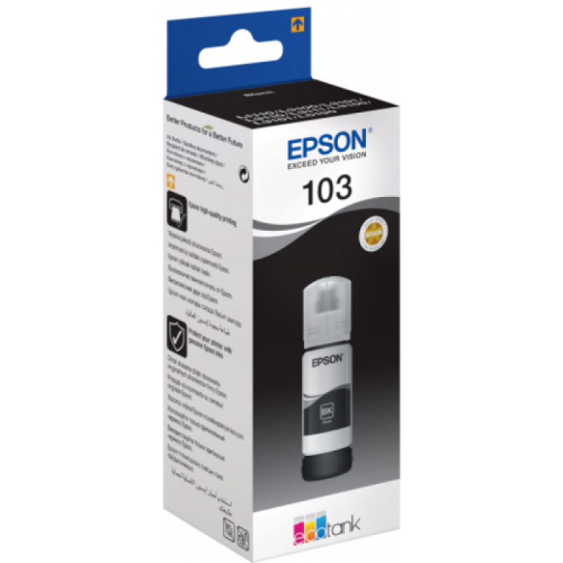 Epson C13T00S14A 103 Siyah Orjinal Mürekkep Kartuş - L1110 T10562 Epson C13T00S14A 103 Siyah Orjinal Mürekkep Kartuş - L1110 T10562