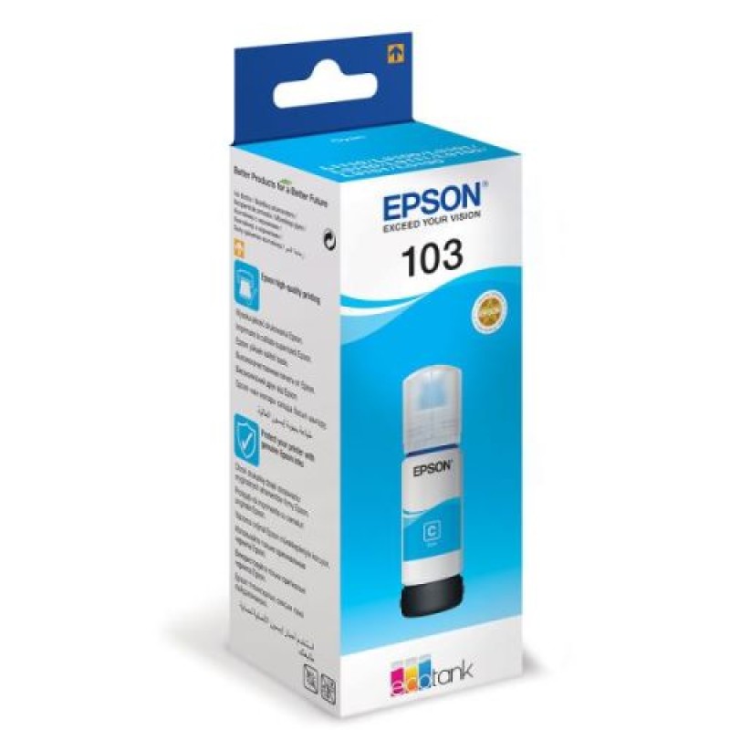 Epson C13T00S24A 103 Mavi Orjinal Mürekkep Kartuş - L1110 T10561 Epson C13T00S24A 103 Mavi Orjinal Mürekkep Kartuş - L1110 T10561