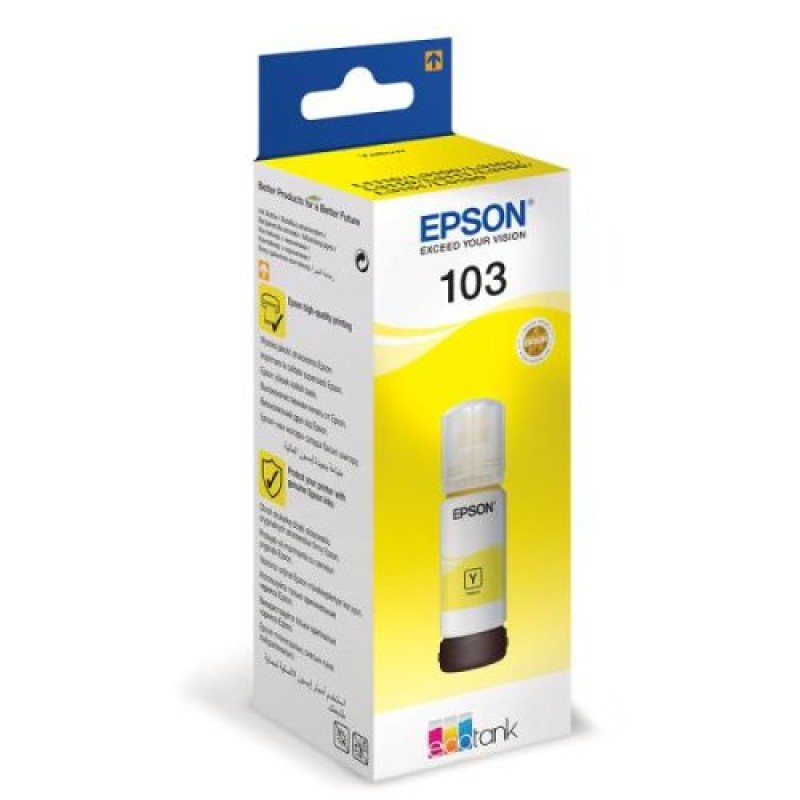 Epson C13T00S44A 103 Sarı Orjinal Mürekkep Kartuş - L1110 T10559 Epson C13T00S44A 103 Sarı Orjinal Mürekkep Kartuş - L1110 T10559