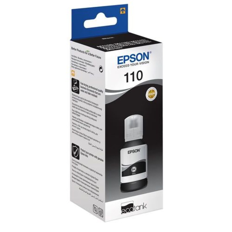 Epson C13T03P14A 110 Siyah Orjinal Mürekkep Kartuş - Ecotank M3180 T11627 Epson C13T03P14A 110 Siyah Orjinal Mürekkep Kartuş - Ecotank M3180 T11627