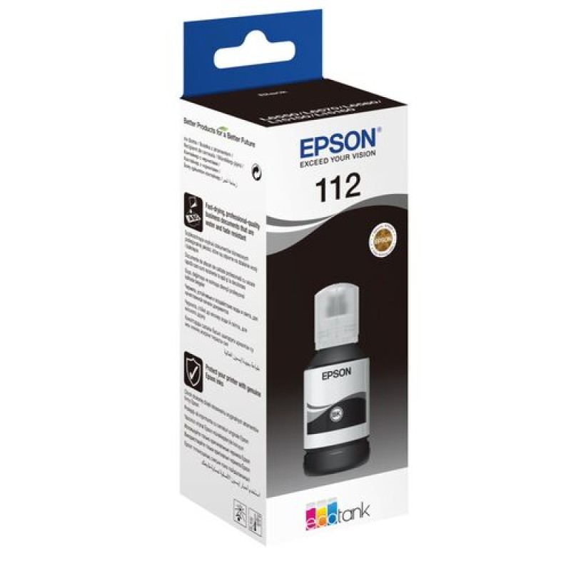 Epson C13T06C14A 112 Siyah Orjinal Mürekkep Kartuş - L15160 T12701 Epson C13T06C14A 112 Siyah Orjinal Mürekkep Kartuş - L15160 T12701