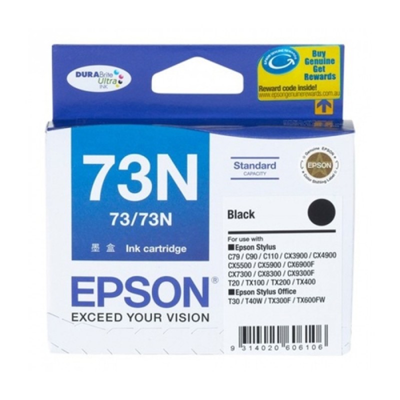 Epson C13T105190 73N Siyah Orjinal Mürekkep Kartuş - Stylus C110 T16965 Epson C13T105190 73N Siyah Orjinal Mürekkep Kartuş - Stylus C110 T16965