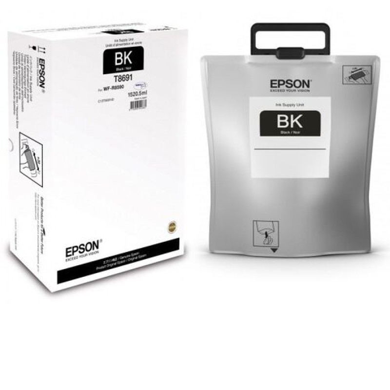 Epson C13T869140 T8691 Siyah Orjinal Mürekkep Kartuş - Workforce Pro WF-R8590 T12303 Epson C13T869140 T8691 Siyah Orjinal Mürekkep Kartuş - Workforce Pro WF-R8590 T12303