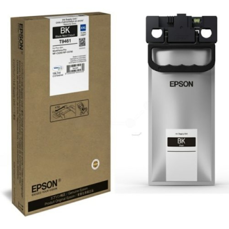Epson C13T946140 T9461 Siyah Orjinal Mürekkep - WF-C5290DW / WF-C5790DWF T10861 Epson C13T946140 T9461 Siyah Orjinal Mürekkep - WF-C5290DW / WF-C5790DWF T10861