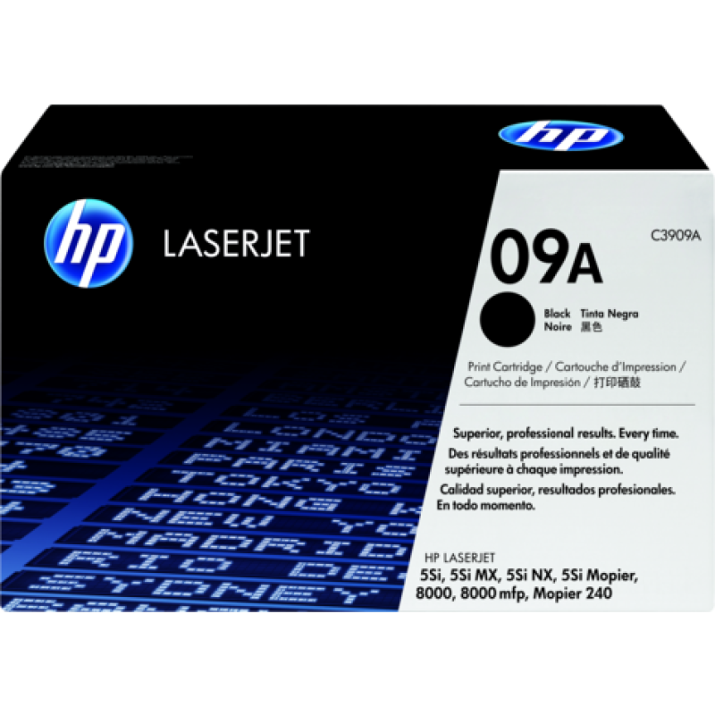 HP C3909A 09A Siyah Orjinal Toner - Laserjet 8000 T9633 HP C3909A 09A Siyah Orjinal Toner - Laserjet 8000 T9633