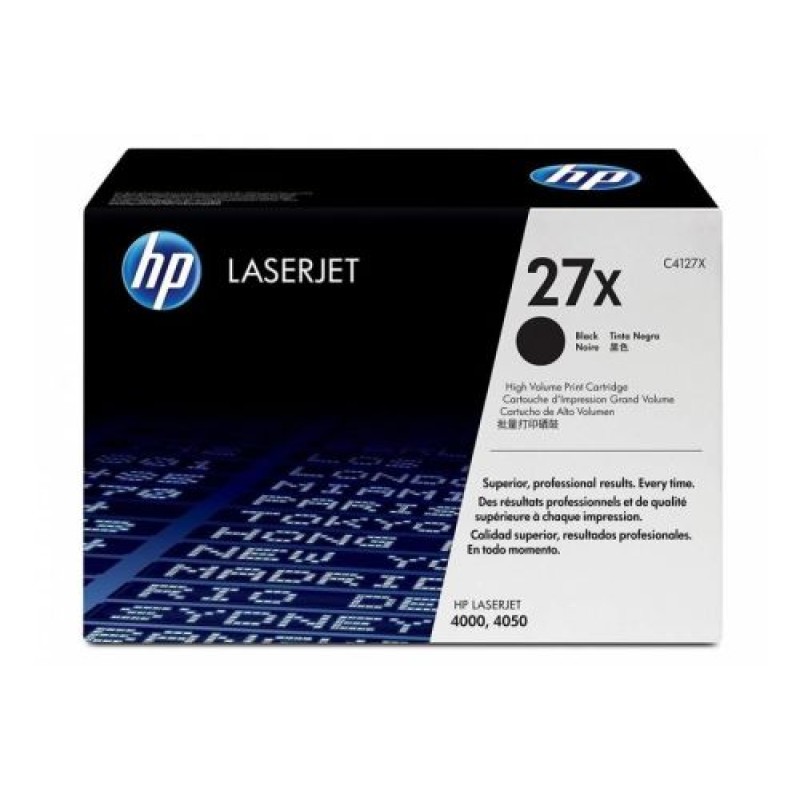 HP C4127X 27X Siyah Orjinal Toner - LaserJet 4000 T8040 HP C4127X 27X Siyah Orjinal Toner - LaserJet 4000 T8040