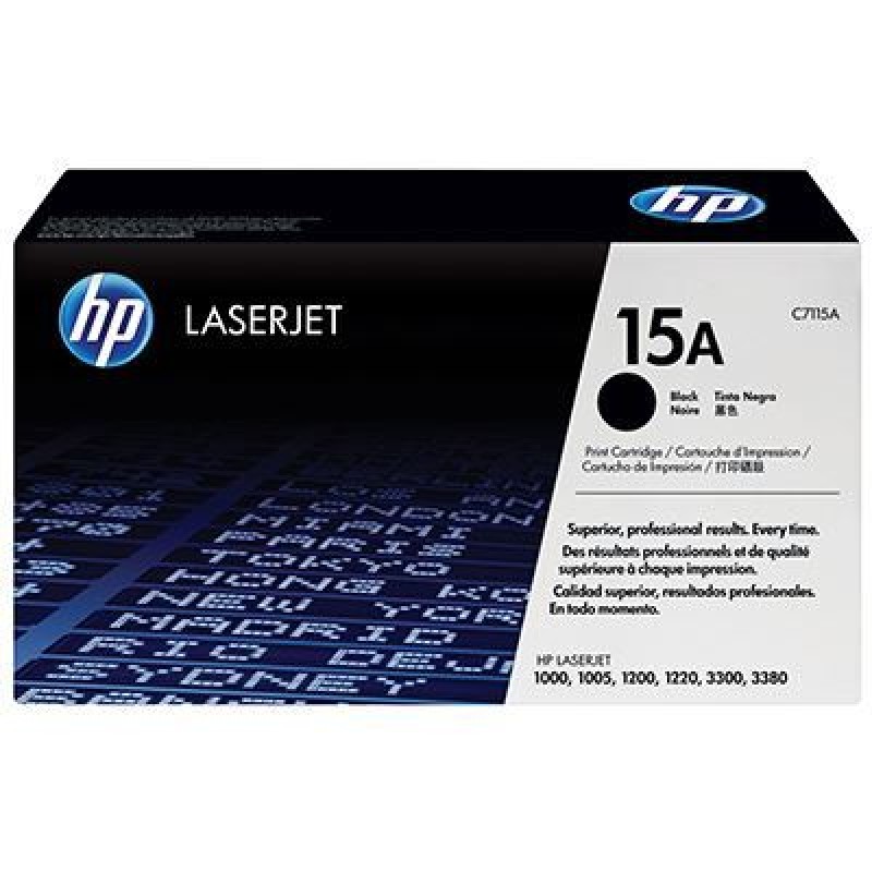 HP C7115A 15A Siyah Orjinal Toner - Laserjet 1200 / 1220 T9113 HP C7115A 15A Siyah Orjinal Toner - Laserjet 1200 / 1220 T9113