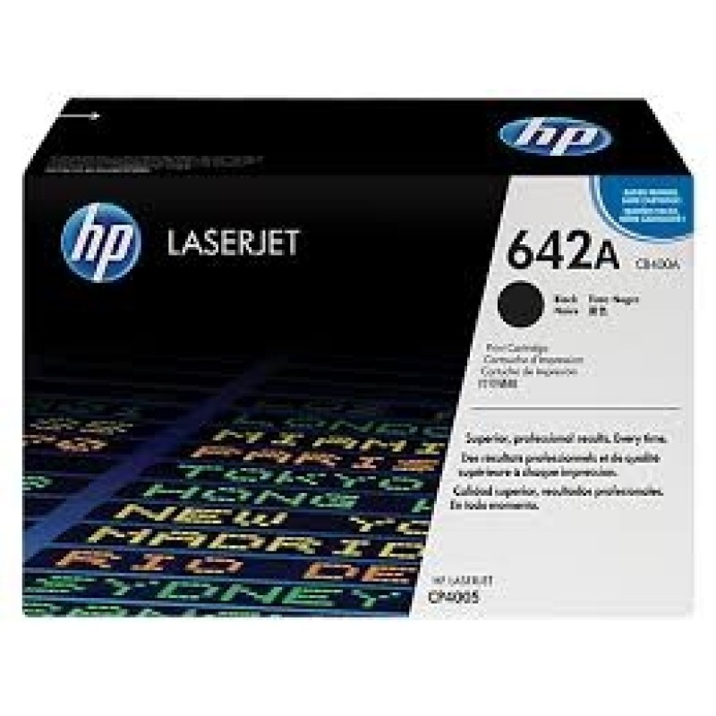 HP CB400A 642A Siyah Orjinal Toner - LaserJet CP4005n T3119 HP CB400A 642A Siyah Orjinal Toner - LaserJet CP4005n T3119