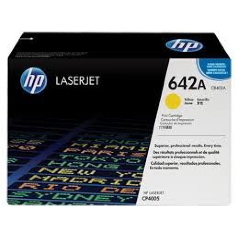 HP CB402A 642A Sarı Orjinal Toner - LaserJet CP4005n T10087 HP CB402A 642A Sarı Orjinal Toner - LaserJet CP4005n T10087