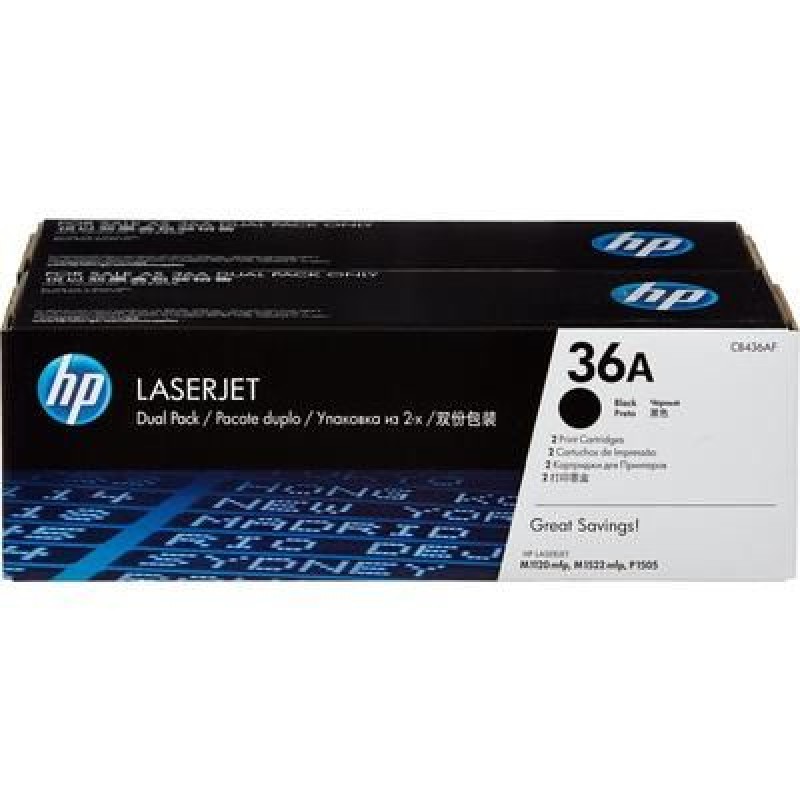 HP CB436AF 36A Orjinal Toner 2li Paket - M1120 / M1522 T9035 HP CB436AF 36A Orjinal Toner 2li Paket - M1120 / M1522 T9035