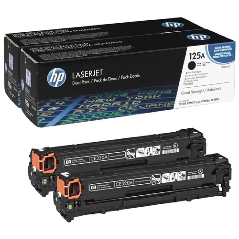 HP CB540AD 125A Siyah 2li Paket Orjinal Toner - LaserJet CP1215 T4468 HP CB540AD 125A Siyah 2li Paket Orjinal Toner - LaserJet CP1215 T4468