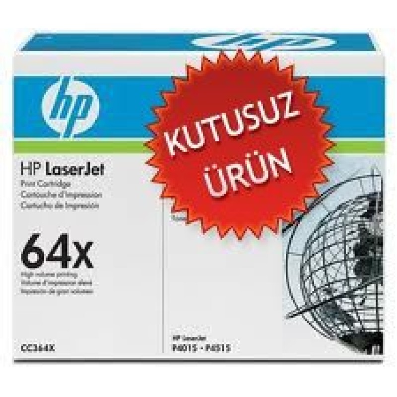 HP CC364X 64X Siyah Orjinal Toner Seali Çekilmiş - LaserJet P4015 U T10096 HP CC364X 64X Siyah Orjinal Toner Seali Çekilmiş - LaserJet P4015 U T10096