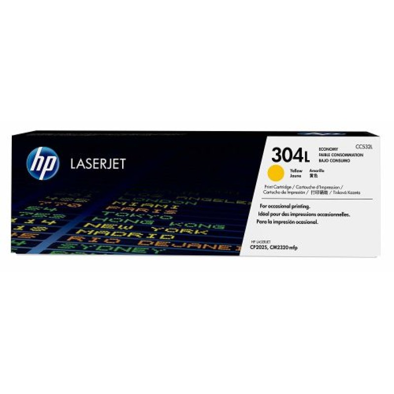 HP CC532L 304L Sarı Orjinal Ekonomik Toner - LaserJet CP2025n T3255 HP CC532L 304L Sarı Orjinal Ekonomik Toner - LaserJet CP2025n T3255