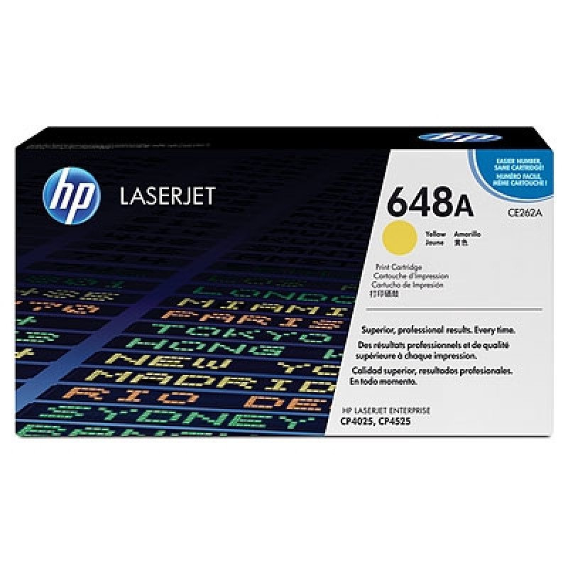 HP CE262A 648A Sarı Orjinal Toner - CP4525dn / CP4525n T3769 HP CE262A 648A Sarı Orjinal Toner - CP4525dn / CP4525n T3769