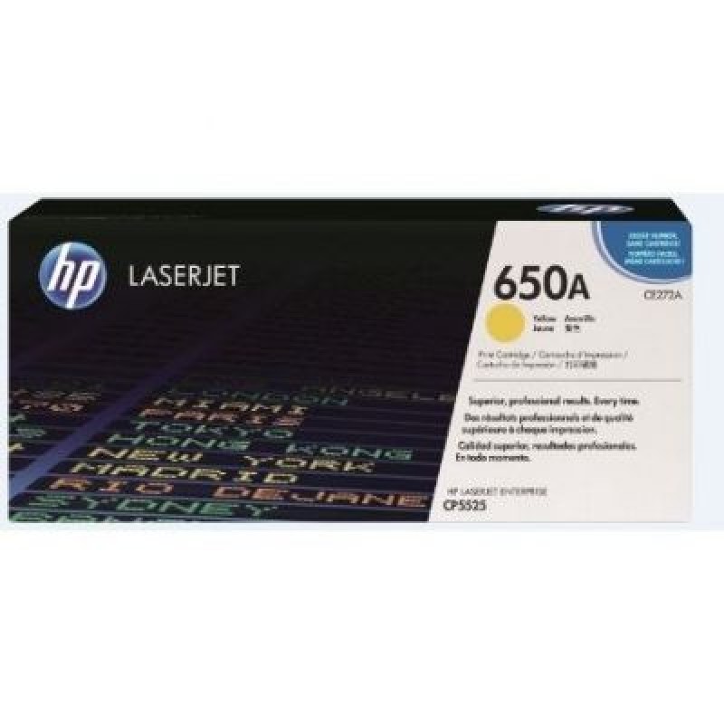 HP CE272A 650A Sarı Orjinal Toner - CP5525dn T3888 HP CE272A 650A Sarı Orjinal Toner - CP5525dn T3888
