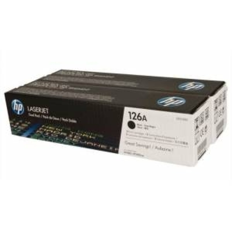 HP CE310AD 126A Siyah Orjinal Toner 2li Paket - LaserJet CP1025 T4587 HP CE310AD 126A Siyah Orjinal Toner 2li Paket - LaserJet CP1025 T4587