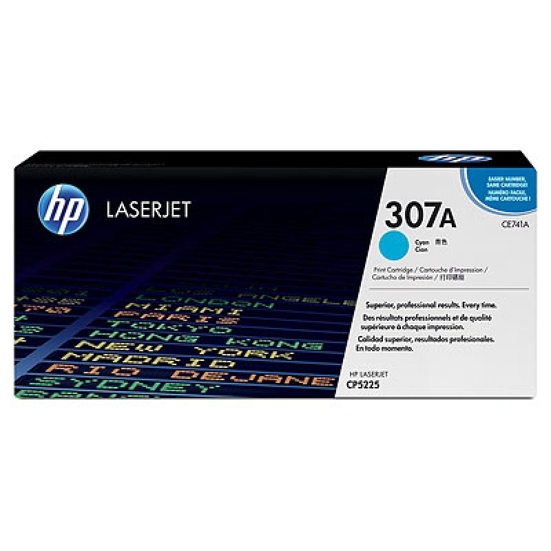 HP CE741A 307A Mavi Orjinal Toner - LaserJet CP5225 T3984 HP CE741A 307A Mavi Orjinal Toner - LaserJet CP5225 T3984