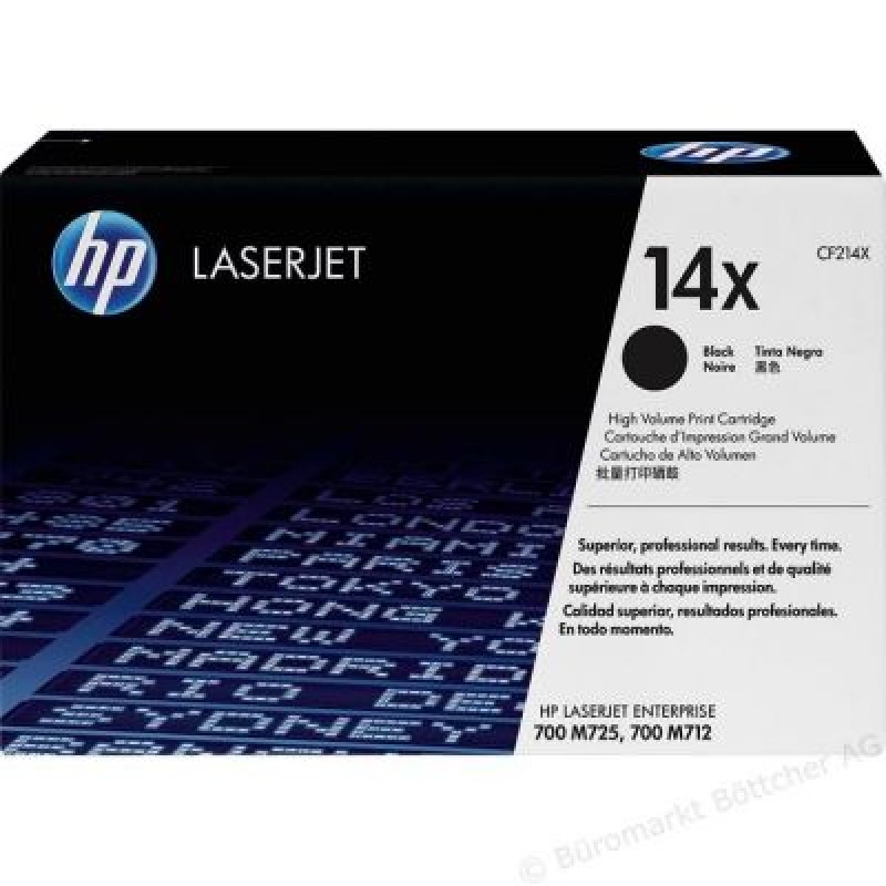 HP CF214X 14X Siyah Orjinal Toner Yüksek Kapasite - LaserJet M712dn / M725dn T5318 HP CF214X 14X Siyah Orjinal Toner Yüksek Kapasite - LaserJet M712dn / M725dn T5318