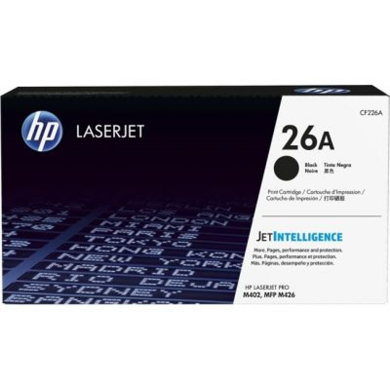 HP CF226A 26A Siyah Orjinal Toner - M402 / M426 T3127 HP CF226A 26A Siyah Orjinal Toner - M402 / M426 T3127