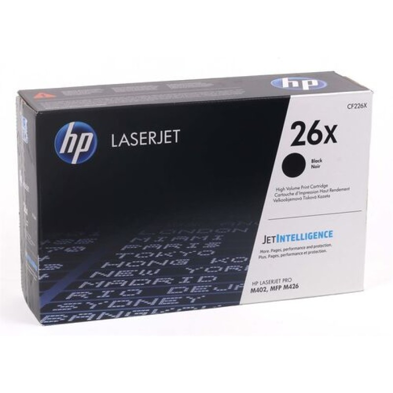 HP CF226X 26X Siyah Orjinal Toner Yüksek Kapasite - M402 / M426 T14663 HP CF226X 26X Siyah Orjinal Toner Yüksek Kapasite - M402 / M426 T14663
