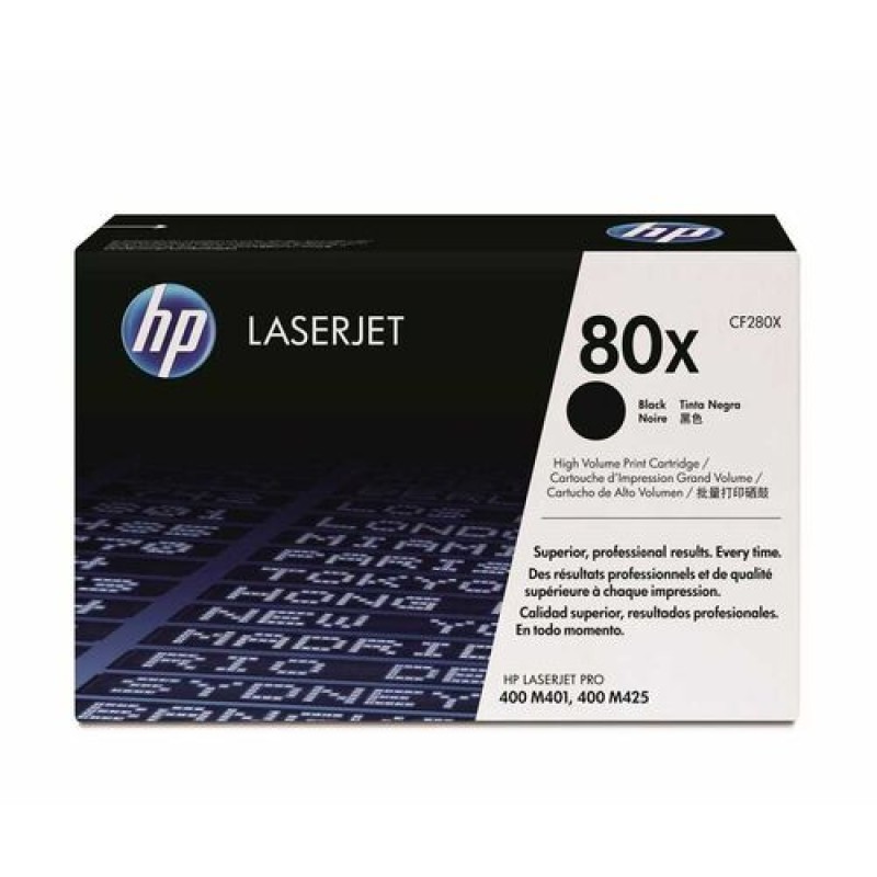 HP CF280X 80X Siyah Orjinal Toner - LaserJet M401 / M425 T4029 HP CF280X 80X Siyah Orjinal Toner - LaserJet M401 / M425 T4029