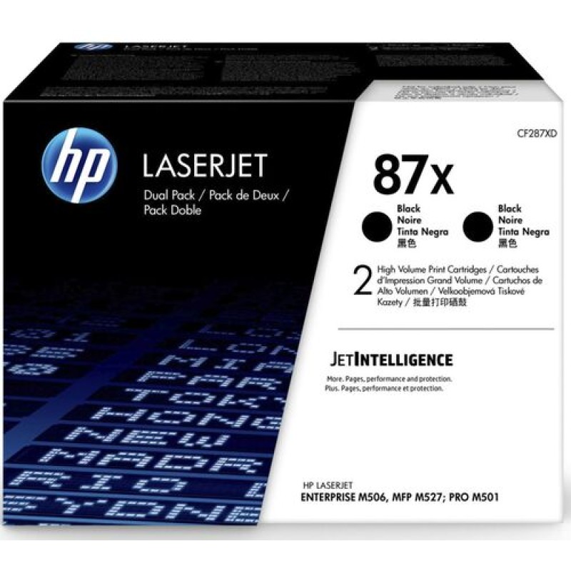 HP CF287XD 87X 2'li Paket Siyah Orjinal Toner Yüksek Kapasite - M501 / M506 T12921 HP CF287XD 87X 2'li Paket Siyah Orjinal Toner Yüksek Kapasite - M501 / M506 T12921