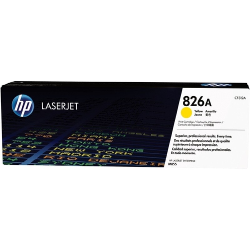 HP CF312A 826A Sarı Orjinal Toner - LaserJet M855 HP CF312A 826A Sarı Orjinal Toner - LaserJet M855