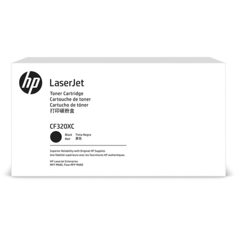 HP CF320XC 653X Siyah Orjinal Toner Yüksek Kapasite - LaserJet M680 T3085
